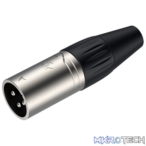RX3MP-NT_1-1 Roxtone - 3P Xlr Male Nickel Plated Shell - Image 1