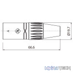 Roxtone - 3P Xlr Male Nickel Plated Shell - Image 4