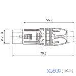 Roxtone - 5P Xlr Female Nickel Plated Shell - Image 2