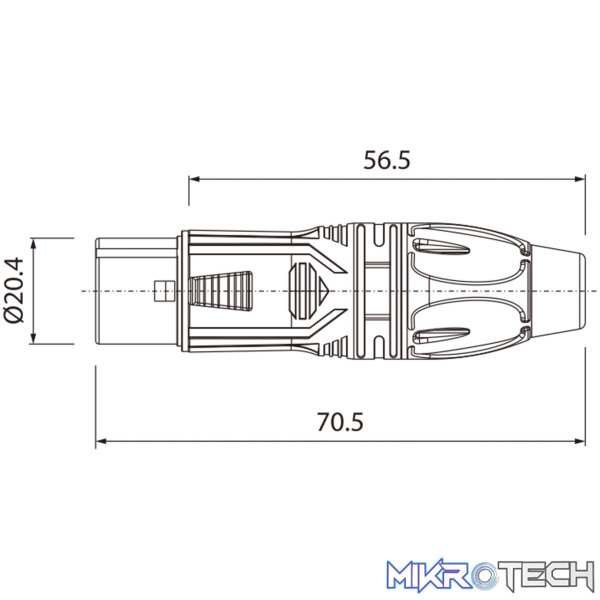Roxtone - 5P Xlr Female Nickel Plated Shell - Image 2