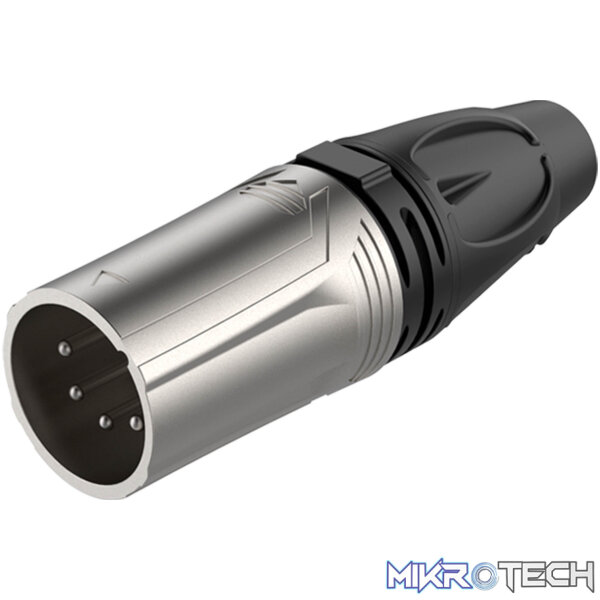 RX5M-NT_1 Roxtone - 5P Xlr Male Nickel Plated Shell - Image 1