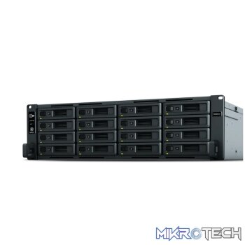 RackStation 16-bay (up to 40-bay); Octa Core 2.1 GHz; 16GB DDR4 ECC UDIMM RAM (up to 64GB); 4x GbE LAN; 2x10GbE LAN; 2x USB3.2