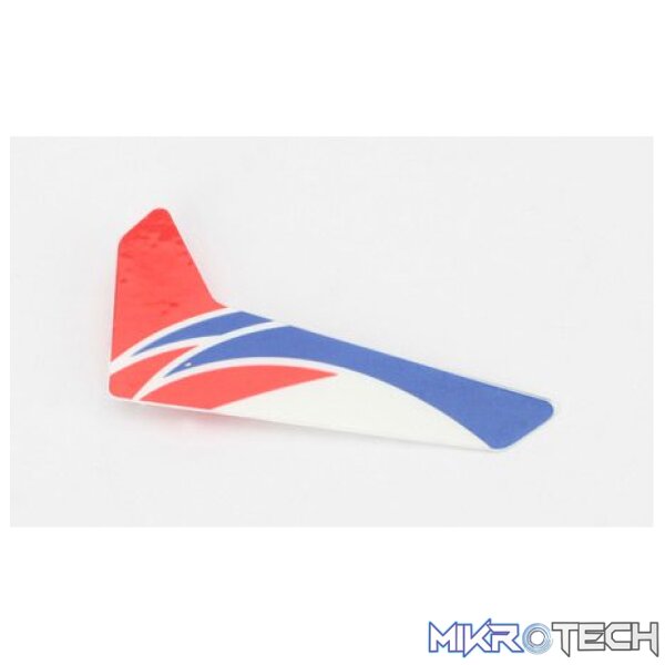 * Red Vertical Fin with Decal: mCP X * Red Vertical Fin with Decal: mCP X