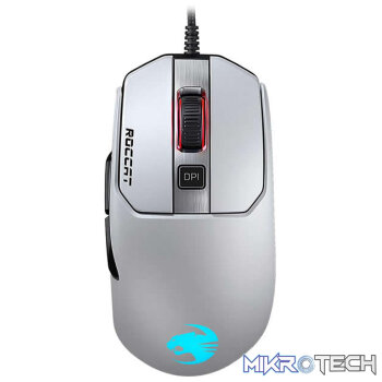 Roccat Kain 120 AIMO White USB Wired Optical 16000 dpi Titan-Click RGB Gaming Mouse