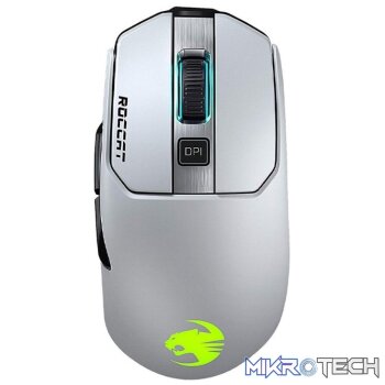 Roccat Kain 202 AIMO White Wireless Optical 16000 dpi Titan-Click RGB Gaming Mouse