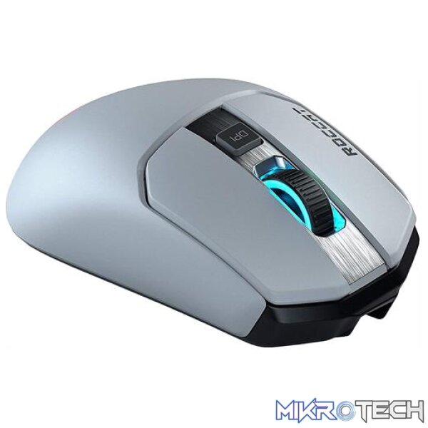 Roccat Kain 202 AIMO White Wireless Optical 16000 dpi Titan-Click RGB Gaming Mouse - Image 6