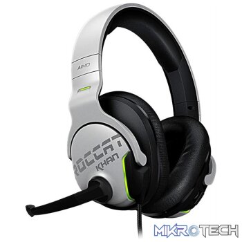 Roccat Khan AIMO RGB Virtual 7.1 Surround Sound White Gaming Headset