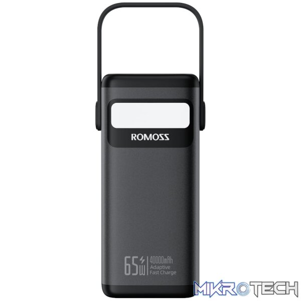 Romoss PMT40 EZCarry Pro 40000mAh 65W Fast Charge Power Bank - Black - Image 2