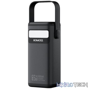 Romoss PMT40 EZCarry Pro 40000mAh 65W Fast Charge Power Bank - Black
