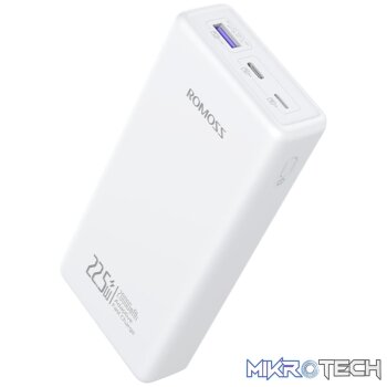 Romoss PRC20 20000mAh 22.5W Fast Charge Power Bank – White