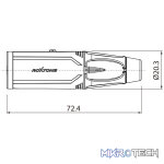 Roxtone - 6.3Mm Jack Stereo Inline Female Nickel Plated Shell - Image 2