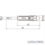 Roxtone - 6.3Mm Jack Stereo Nickel Plated Shell - Image 2