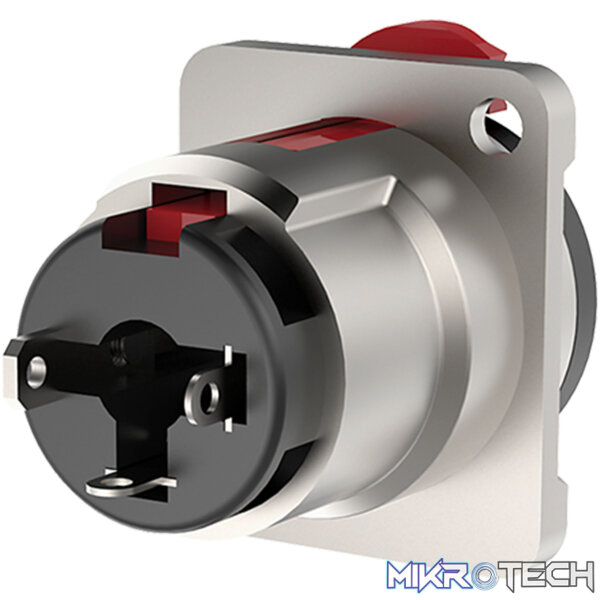 Roxtone - 6.3Mm Jack Stereo Socket Panel Mount Nickel Plated Shell - Image 3