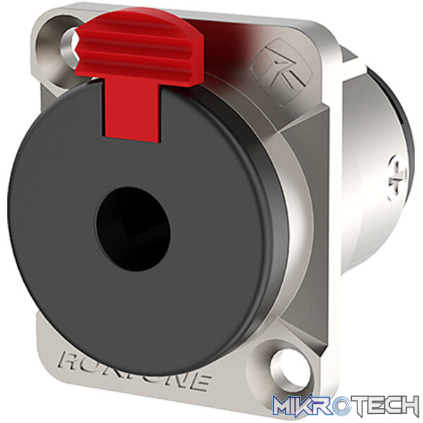 Roxtone - 6.3Mm Jack Stereo Socket Panel Mount Nickel Plated Shell Roxtone - 6.3Mm Jack Stereo Socket Panel Mount Nickel Plated Shell