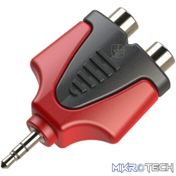 Roxtone - Moulded Adap 3.5Mm Stereo Male - 2X Rca Female