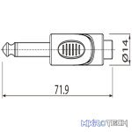 Roxtone - Moulded Adap 6.3Mm Mono Male - Rca Female - Image 2