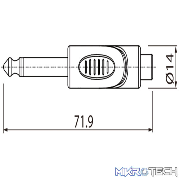 Roxtone - Moulded Adap 6.3Mm Mono Male - Rca Female - Image 2
