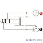 Roxtone - Moulded Adap 6.3Mm Stereo Male - 2X Rca Female - Image 3