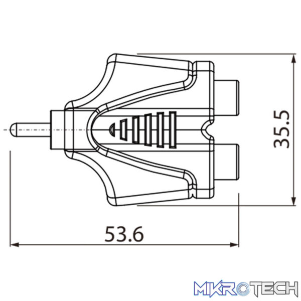 Roxtone - Moulded Adap Rca Male - 2X Rca Female - Image 2