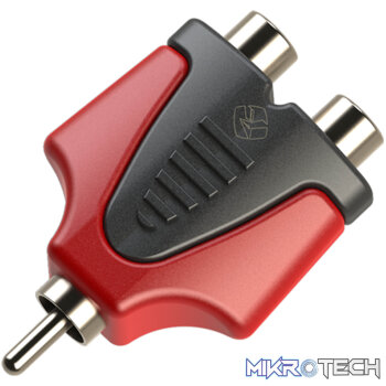 Roxtone - Moulded Adap Rca Male - 2X Rca Female