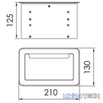 Roxtone - Professional Table Mounted Aluminum Box - Image 3
