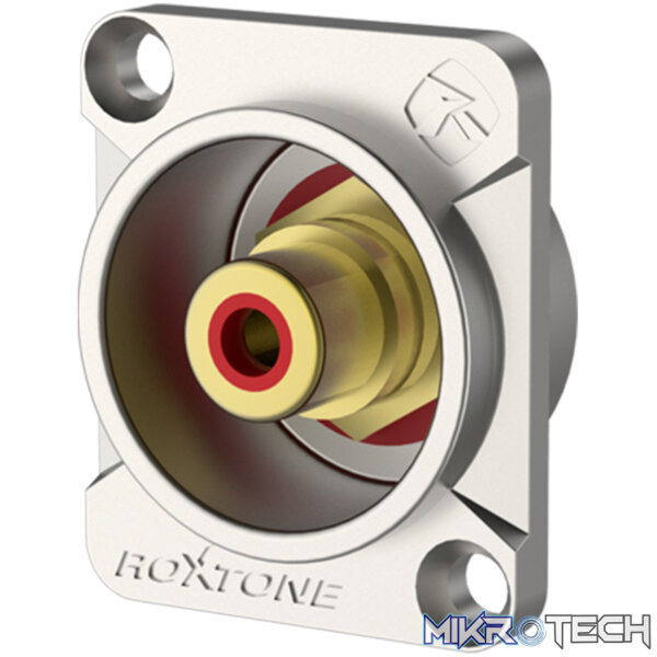 Roxtone - Rca Female Socket Nickel Plated Shell Roxtone - Rca Female Socket Nickel Plated Shell