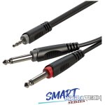 Roxtone - Smart Series Signal Lead 3.5 M St - 2X 6.3 M 2M