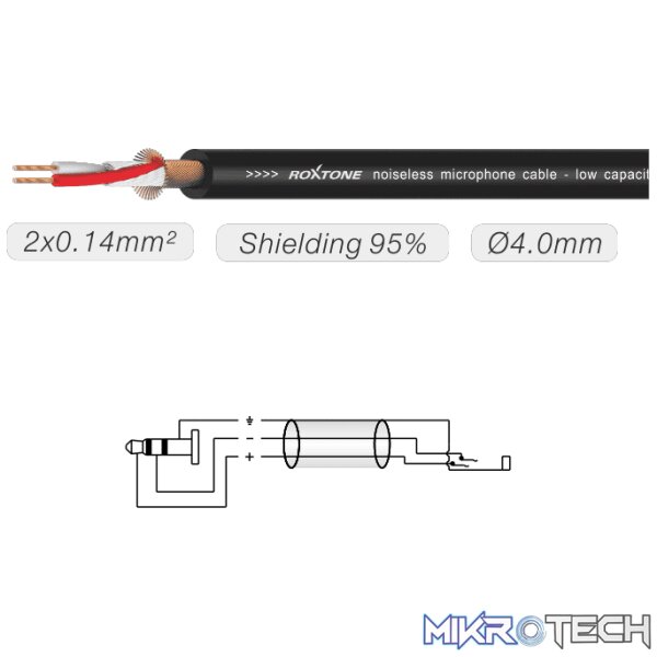 Roxtone - Smart Series Signal Lead 3.5 M St - 2X 6.3 M 3M - Image 2