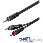 Roxtone - Smart Series Signal Lead 3.5 M St - 2Rca M 2M