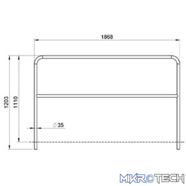 Alustage - Aluminium Handrail - Image 2
