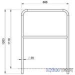 Alustage - Aluminium Handrail - Image 2