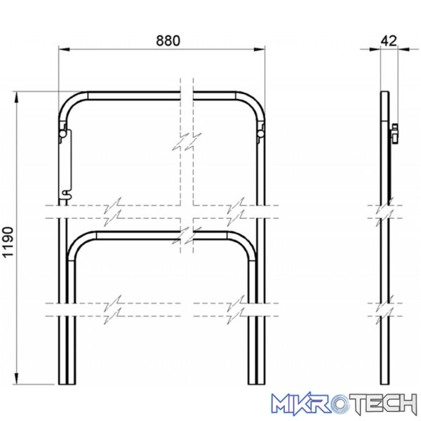 Alustage - Handrail For Sca-05 Panther Deck 1M - Image 3