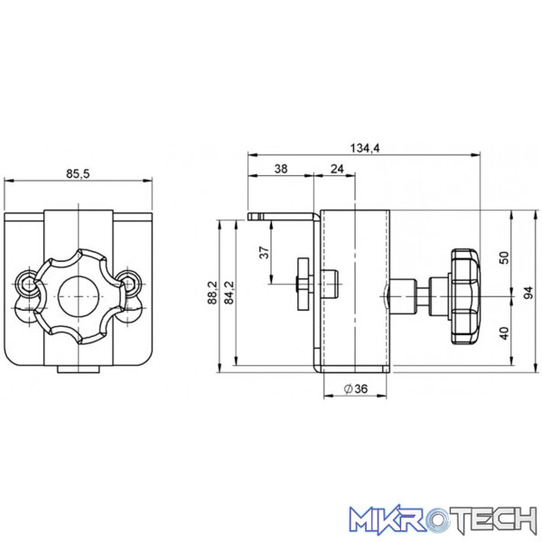 Alustage - Handrail Assembly Clamp - Image 2