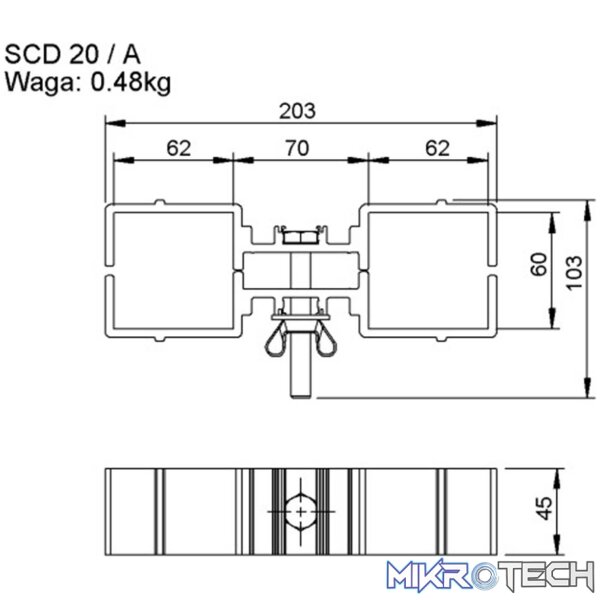 Alustage - 2 Way Leg Clamp - Image 2