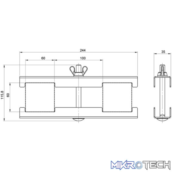 Alustage - 2-Way Leg Clamp For Sca-07 - Image 2
