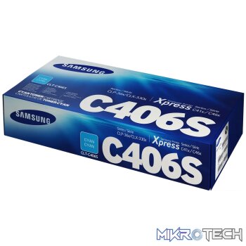 Samsung CLT-C406S Cyan Original Toner Cartridge