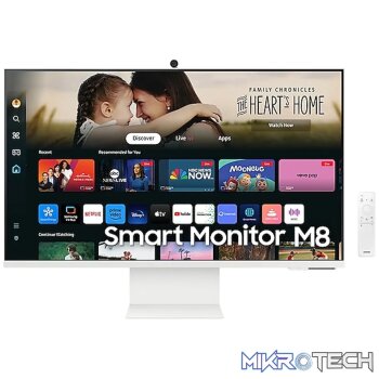 Samsung LS32DM801 32'' Flat M8 HDR10+ Smart Monitor; 3840x 2160; GtG 4ms; 60Hz; HRD10+; 2 x 5W Speakers; Video Communication; Io