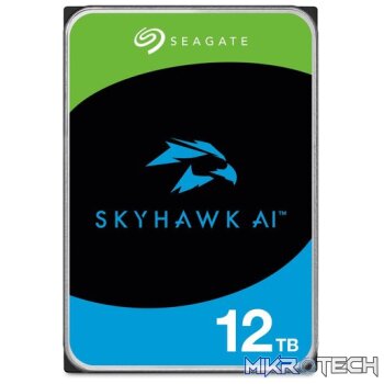 Seagate SkyHawk AI 12TB 256MB Cache 3.5 inch Internal Surveillance Hard Disk Drive
