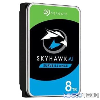 Seagate SkyHawk AI 8TB 256MB Cache 3.5 inch Internal Surveillance Hard Disk Drive