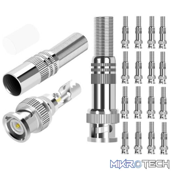 Securnix RG59 Twist Spring Male BNC Connector Securnix RG59 Twist Spring Male BNC Connector