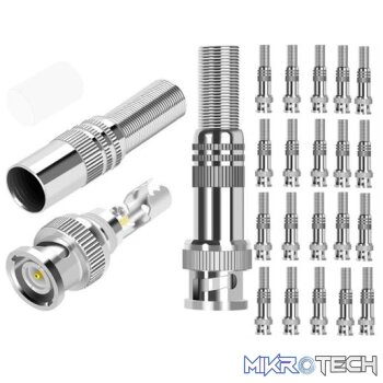 Securnix RG59 Twist Spring Male BNC Connector