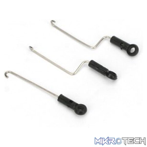 Servo Pushrod Set with ball link: 3pcs: Servo Pushrod Set with ball link: 3pcs: