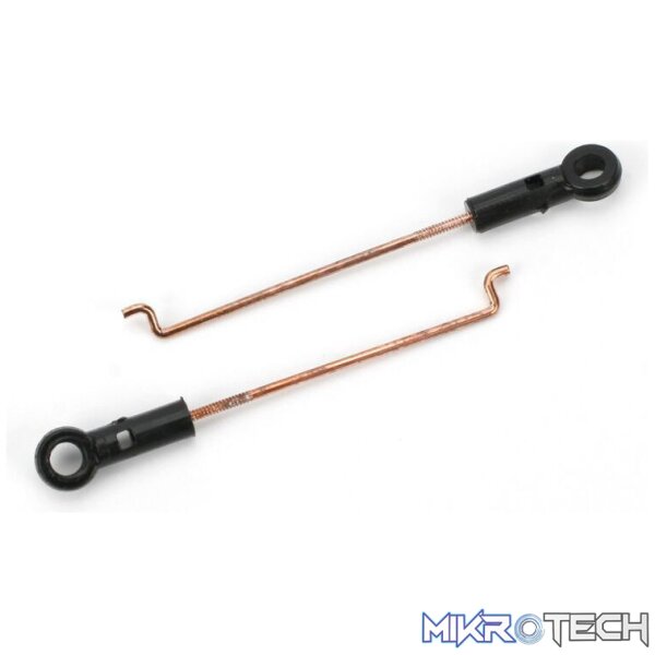 Servo Pushrod Set with/Ball Link (2): BM Servo Pushrod Set with/Ball Link (2): BM