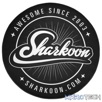 Sharkoon 120CM Round Mat Black/White