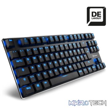 Sharkoon PureWriter TKL Mechanical USB keyboard with Blue LED illumination