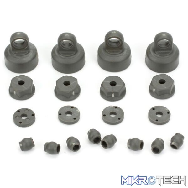 Shock Cap Piston Pivot Ball Set: 1:10 Shock Cap Piston Pivot Ball Set: 1:10
