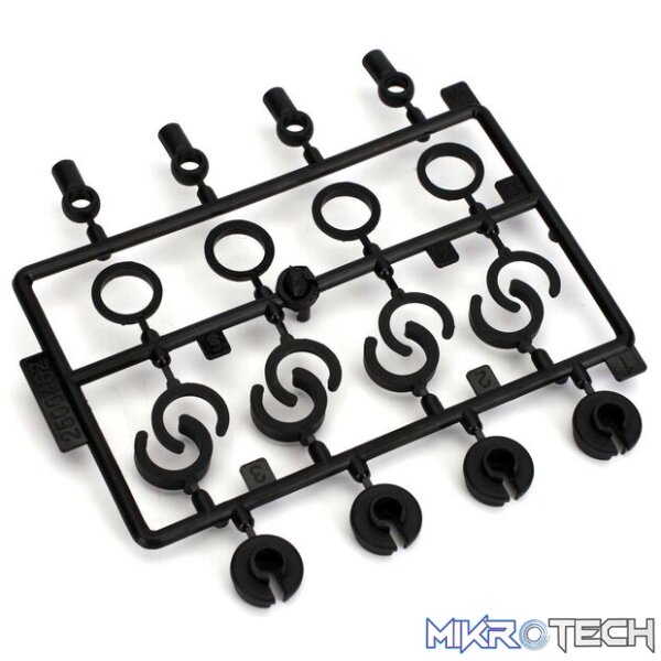 Shock End Spr Cup Spr Clip Set: 1:10 2 Shock End Spr Cup Spr Clip Set: 1:10 2