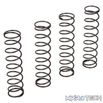 Shock Spring Black Set (4): 1:10 4wd A
