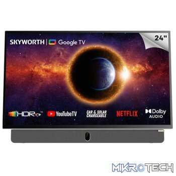 Skyworth 24 inch FHD Grey Portable Google TV