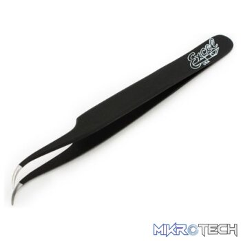 Slant Point Tweezers Black